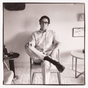 John R. Gossage, Portrait of Walter Hopps, 1969