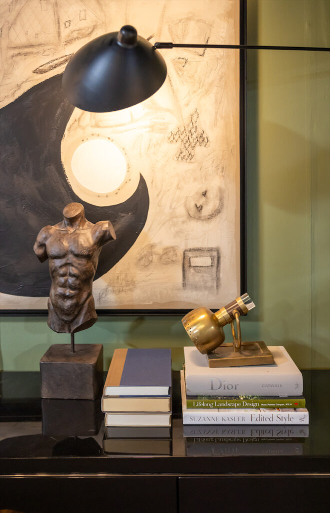 Details at the Kristen Fegale Interiors vignette at Thrift Studio 2023.  (Photo by Aaron Dougherty)