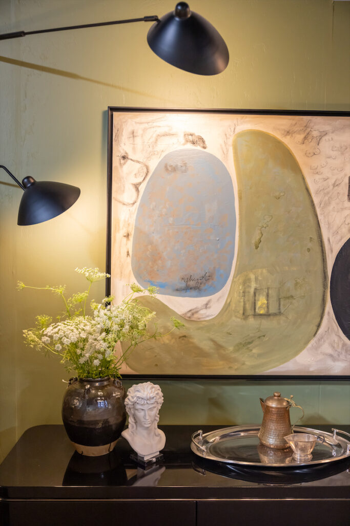 Details at the Kristen Fegale Interiors vignette at Thrift Studio 2023.  (Photo by Aaron Dougherty)