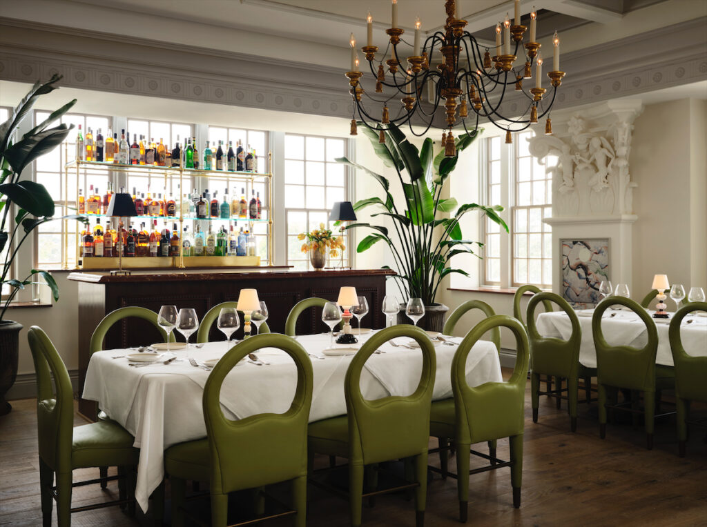 A large dining table in Mister Charles. (Photo by Douglas Friedman)