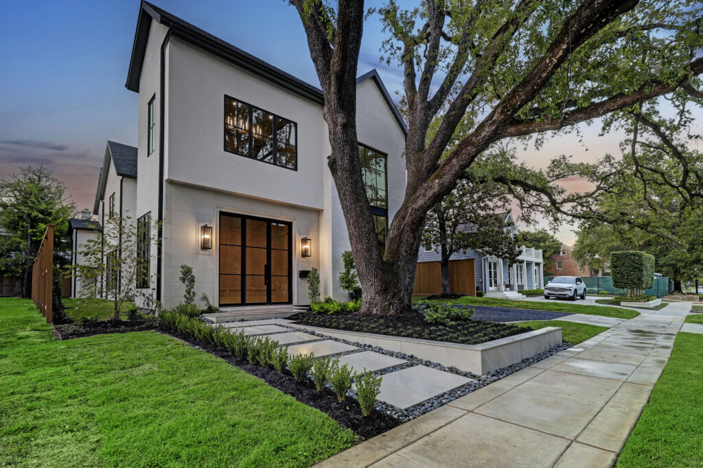 Another view to the front of 3628 Locke Lane in River Oaks. (Photo by TK Images for Compass)