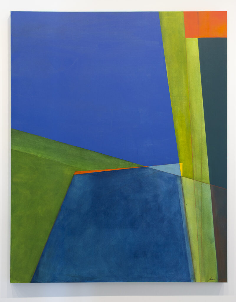 Luisa Duarte's "Intersection in Blue," 2022 (Photo by Light 42 Studio) 