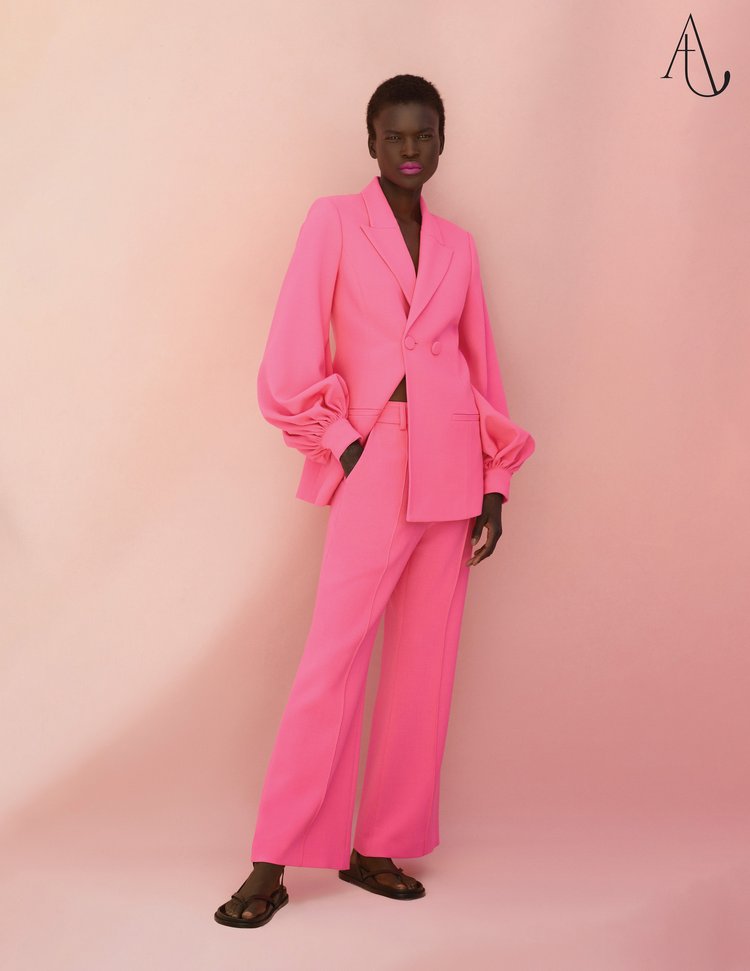 The popular Sinclair jacket and slacks at Amir Taghi's residency at The Conservatory in River Oaks District. 