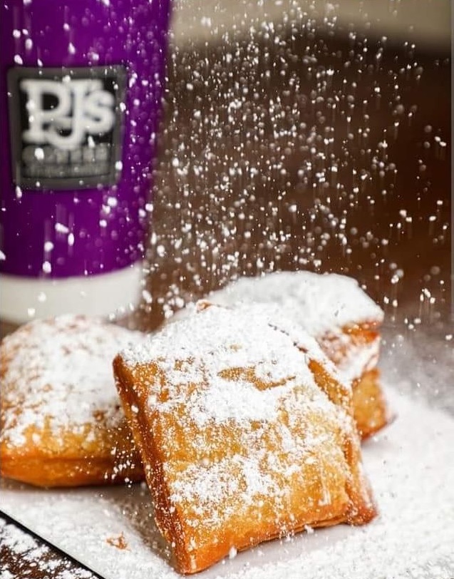 At PJ's Coffee you can get a good cup of coffee with your New Orleans style beignets.