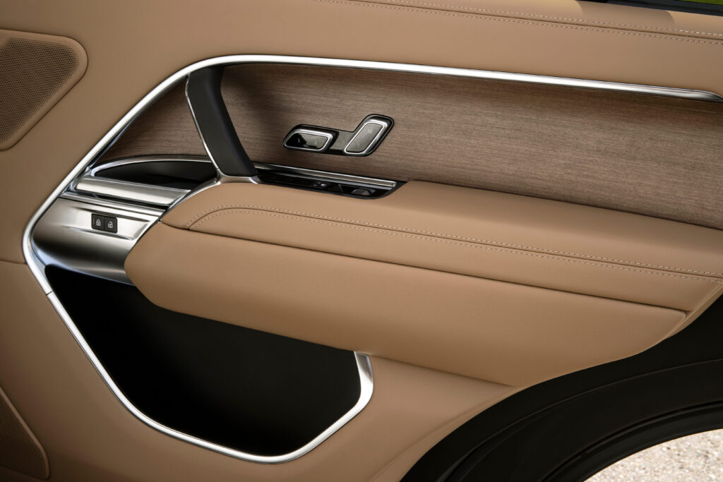 As a bonus, the LWB now accommodates Range Rover’s first-ever third-row seating. Managing that new balance of weight is a rear suspension comprised of a true five-link setup. (Courtesy Land Rover)