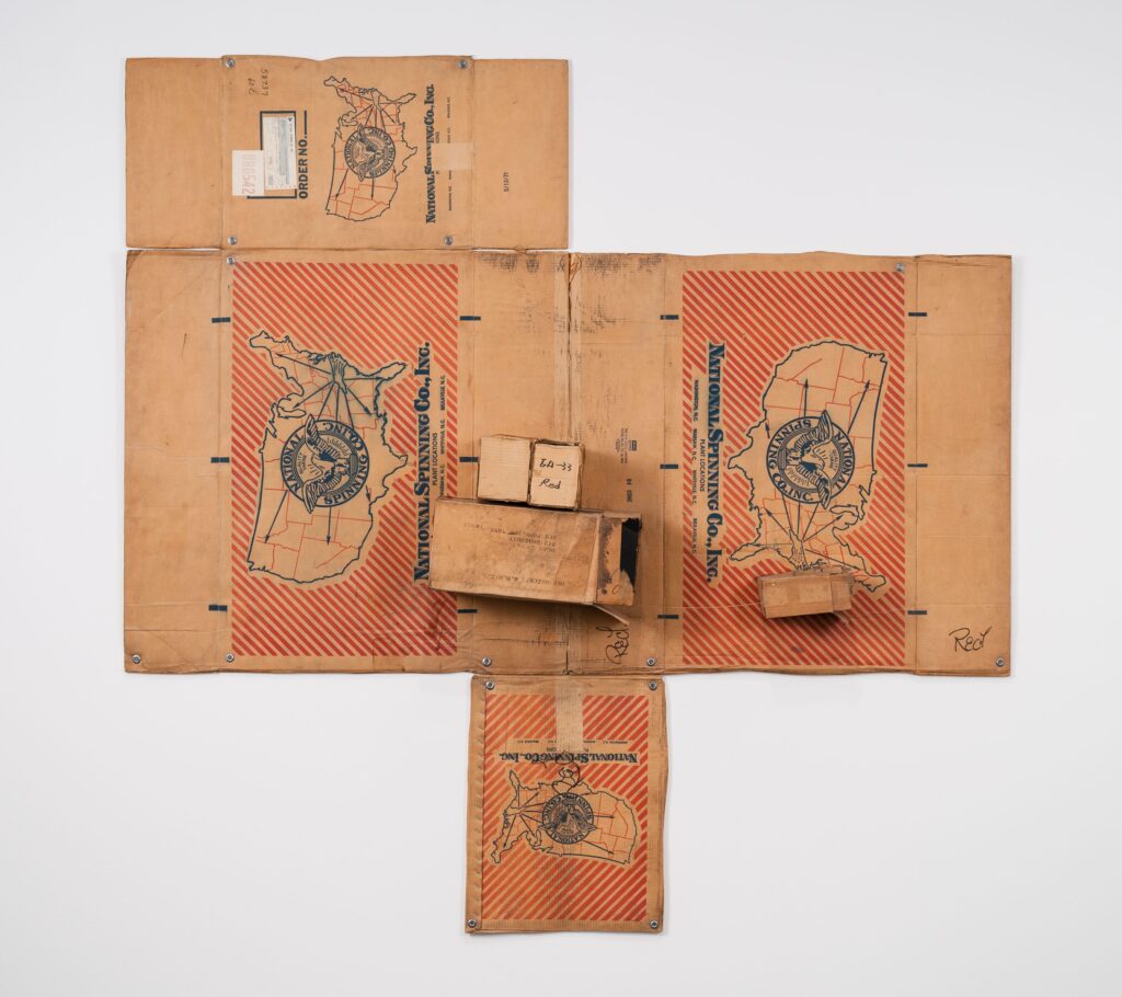 Robert Rauschenberg's "National Spinning Red Spring (Cardboard)," 1971 (Photo by Paul Hester. © Robert Rauschenberg Foundation.)