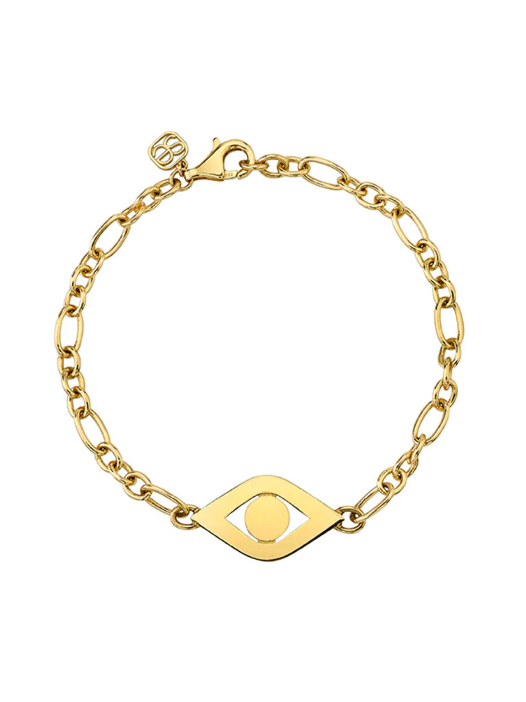 Protect yourself from harm with this ancient evil eye symbol from Sydney Evan.
