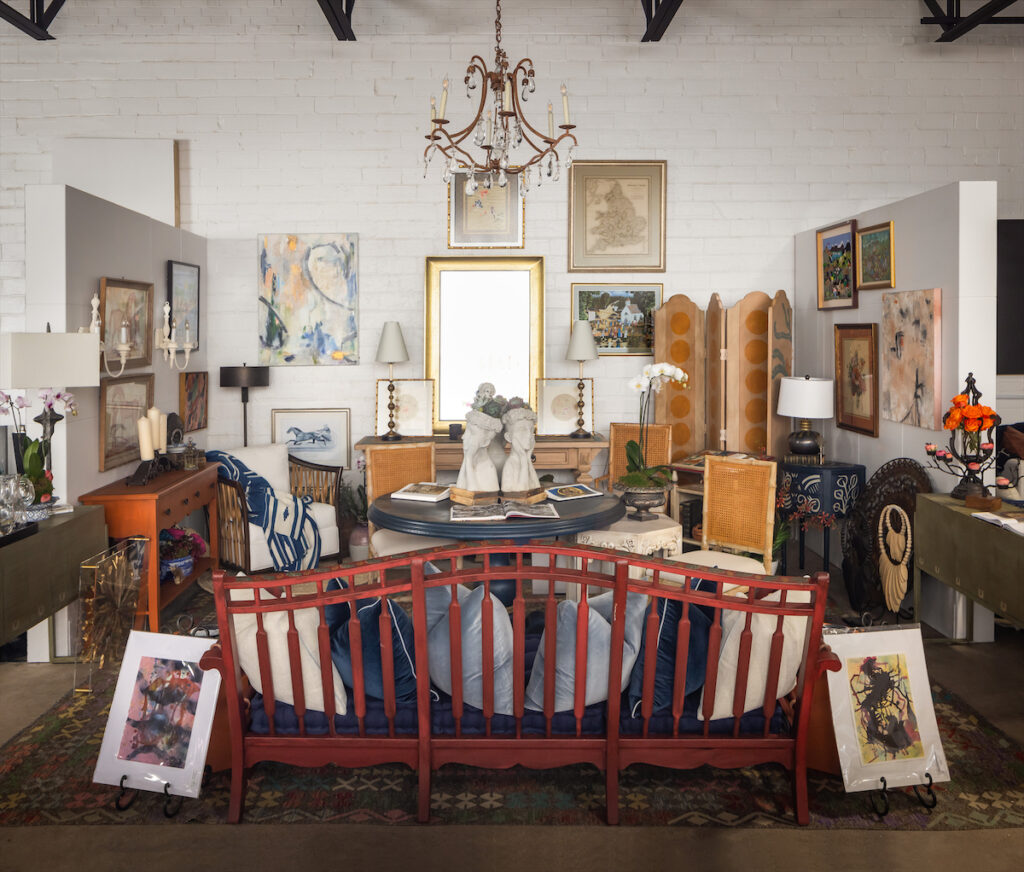 The Sari Moore Interiors vignette at Thrift Studio 2023  (Photo by Aaron Dougherty)