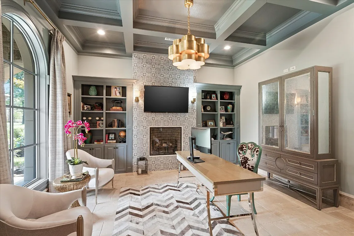 9517 Bella Terra is a work from home wonder. Why would you ever leave this Fort Worth mansion?