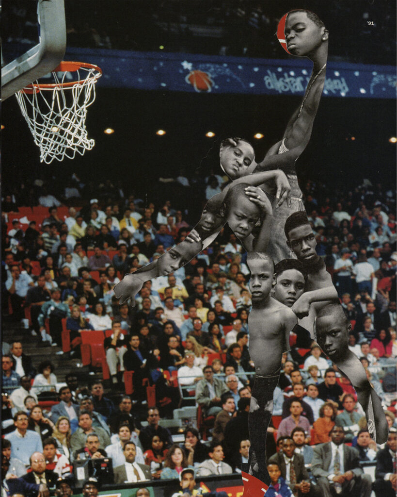 Tay Butler, Larry, 2023, from the series HyperInvisibility - Cuts & Glue: We are all Collages