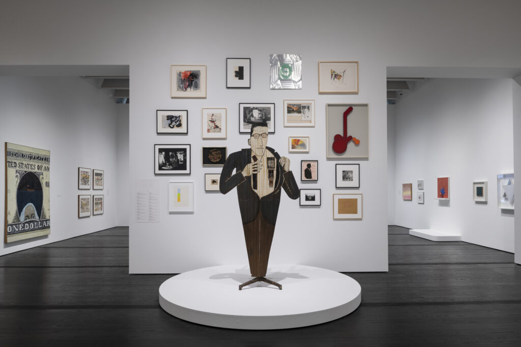 Installation view of "The Curatorial Imagination of Walter Hopps" at The Menil Collection (Photo by Paul Hester)