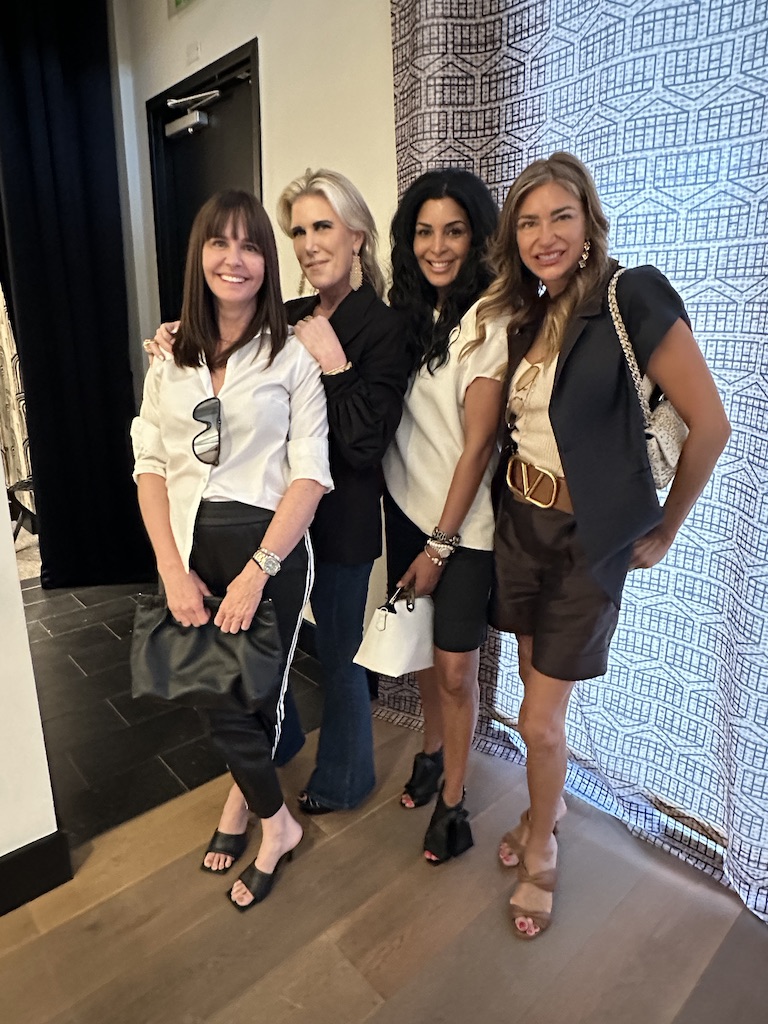 Marnie Greenwood, Courtney Hopson, Ursaline Hamilton, Melissa Mithoff at the Amir Taghi cocktail event at The Conservatory in River Oaks District.