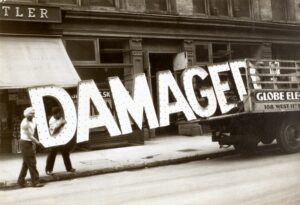 Walker Evans, Sign, New York (Damaged), ca. 1928, printed 1930s