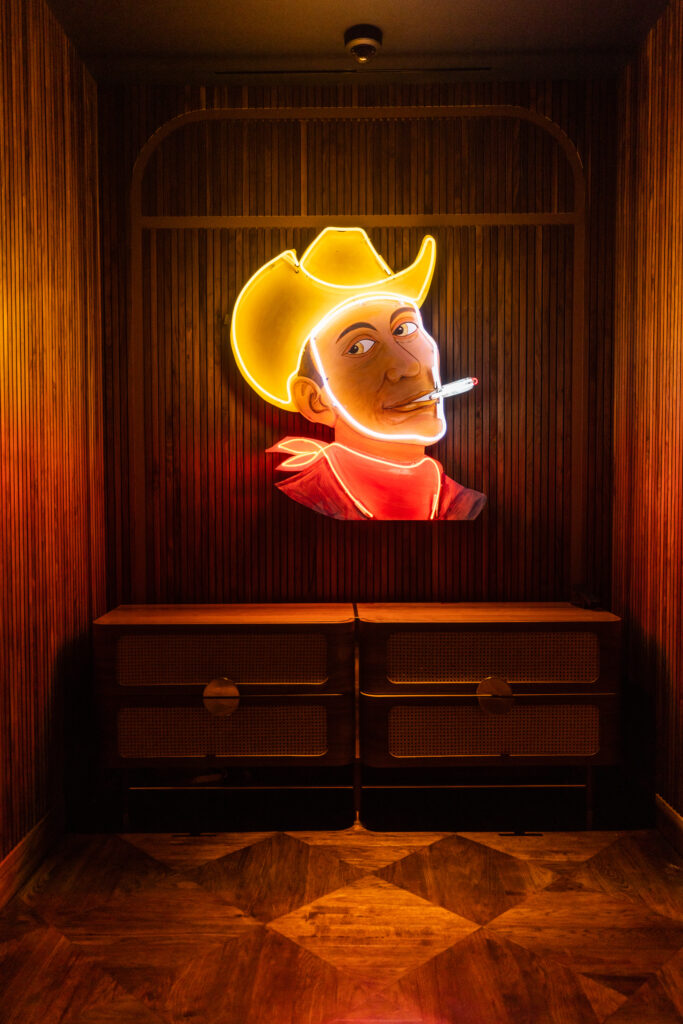 A neon moment in Stillwell's (Photo by Kathy Tran)