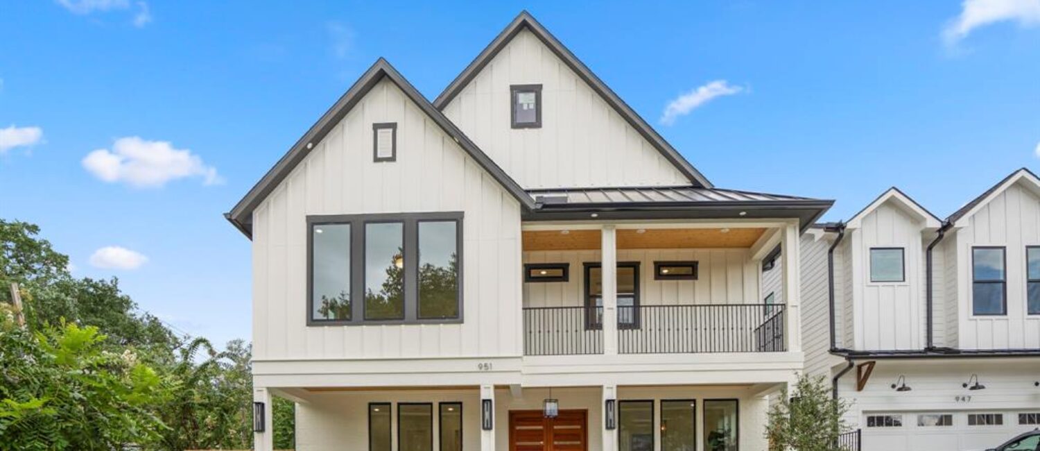 This custom home at 951 Byrne Street in Houston’s Woodland Heights neighborhood is awaiting its first owner.