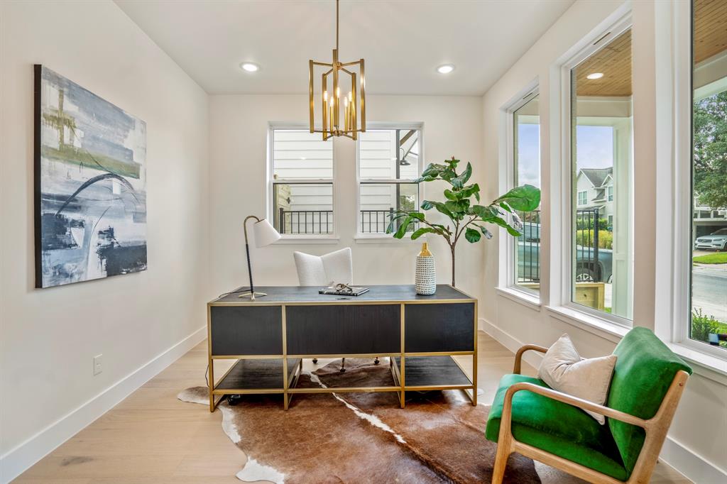 One of two office/studies in the home at 951 Byrne Street in Houston's Woodland Heights neighborhood.