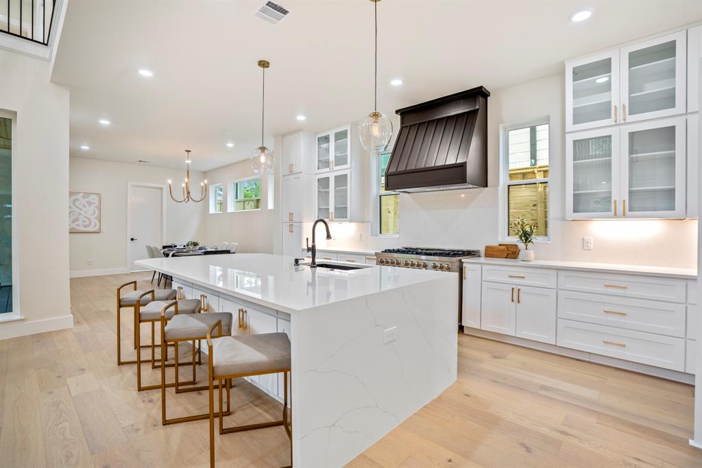 The gourmet kitchen at 951 Byrne Street in Houston's Woodland Heights neighborhood brings some wows.