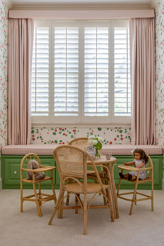 The wallpaper was the jumping off point for a girl's room. (Photo by Emery Davis)