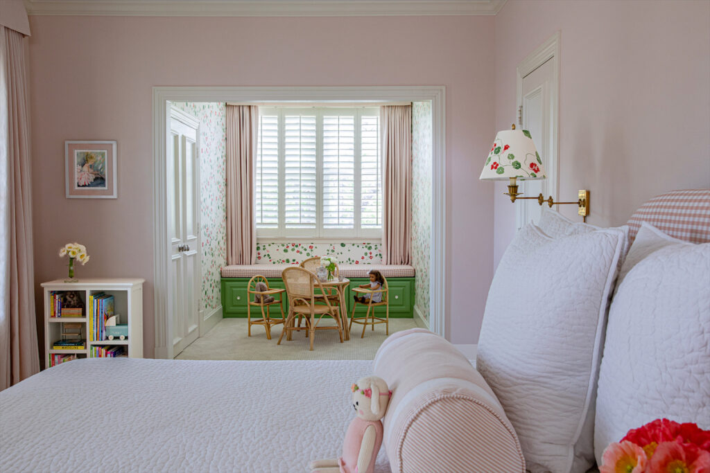 An alcove in a girls' rooms is perfect for tea parties. (Photo by Emery Davis)