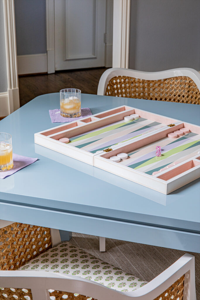 A closer look at the gaming table. (Photo by Emery Davis)