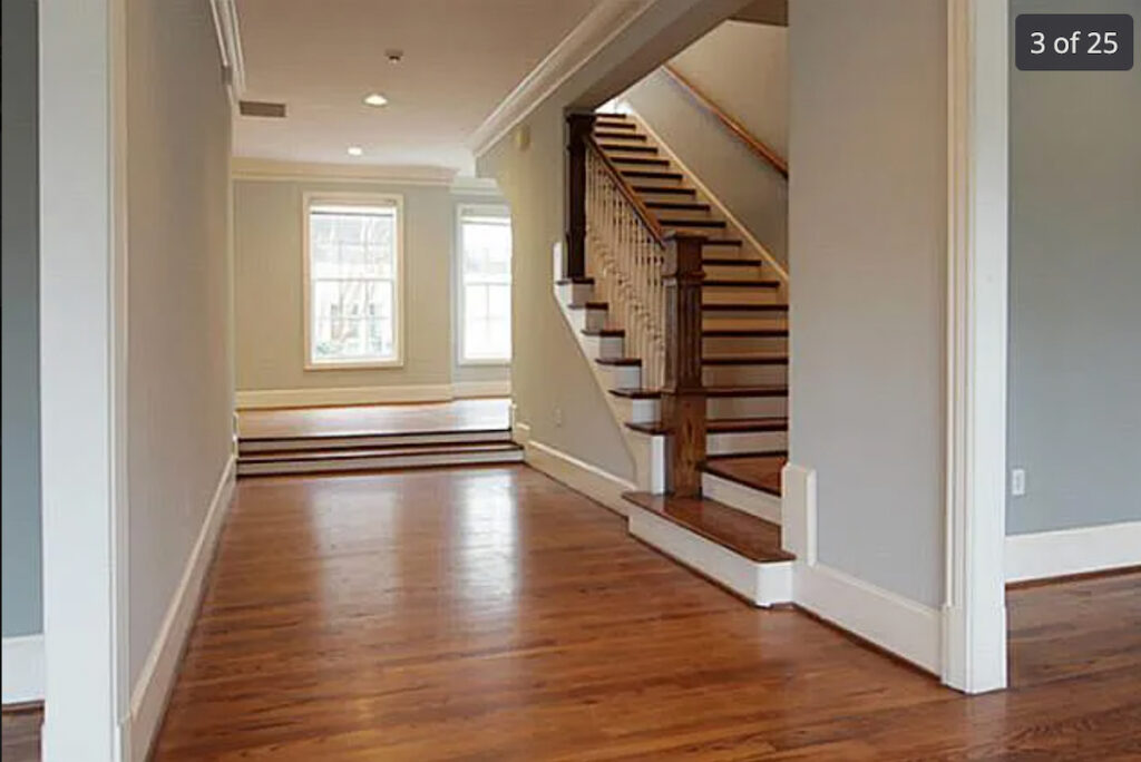 The original split level entrance. (Photo by Emery Davis)