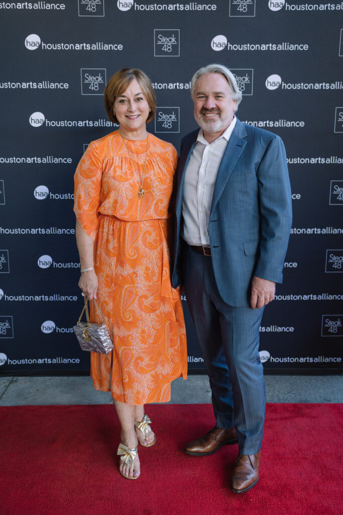 Honorees Leigh & Reggie Smith at the 2023 Add On Art Gala Kick-Off at Steak 48 (Photo by Johnny Than)