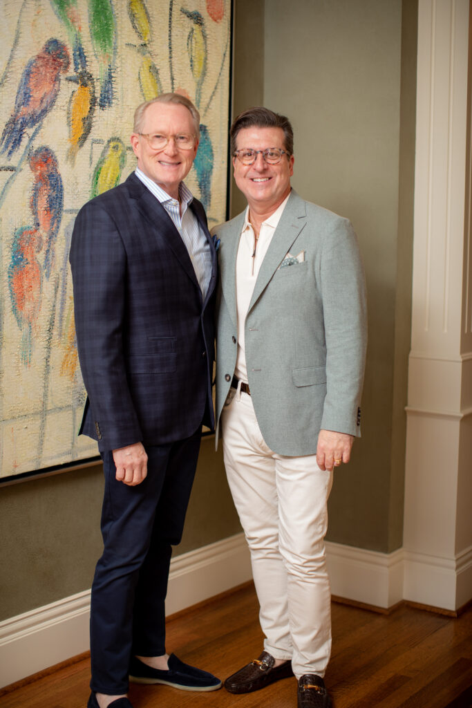 Wayne Smith & Denny Lyons at the Bally cocktail event benefiting Juvenile Diabetes Research Foundation. (Photo by Kara Trail, Miroma Photography)