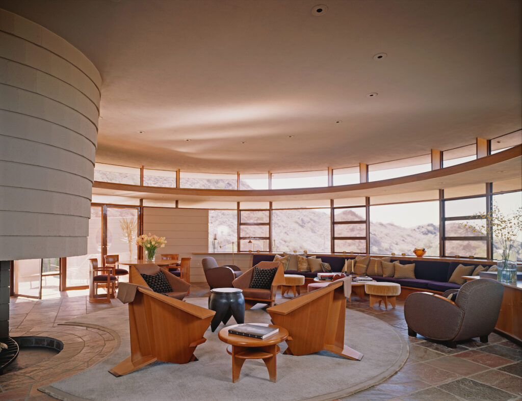 Frank Lloyd Wright house in Phoenix restored by Bodron/Fruit. (photo courtesy of Tim Street-Porter)