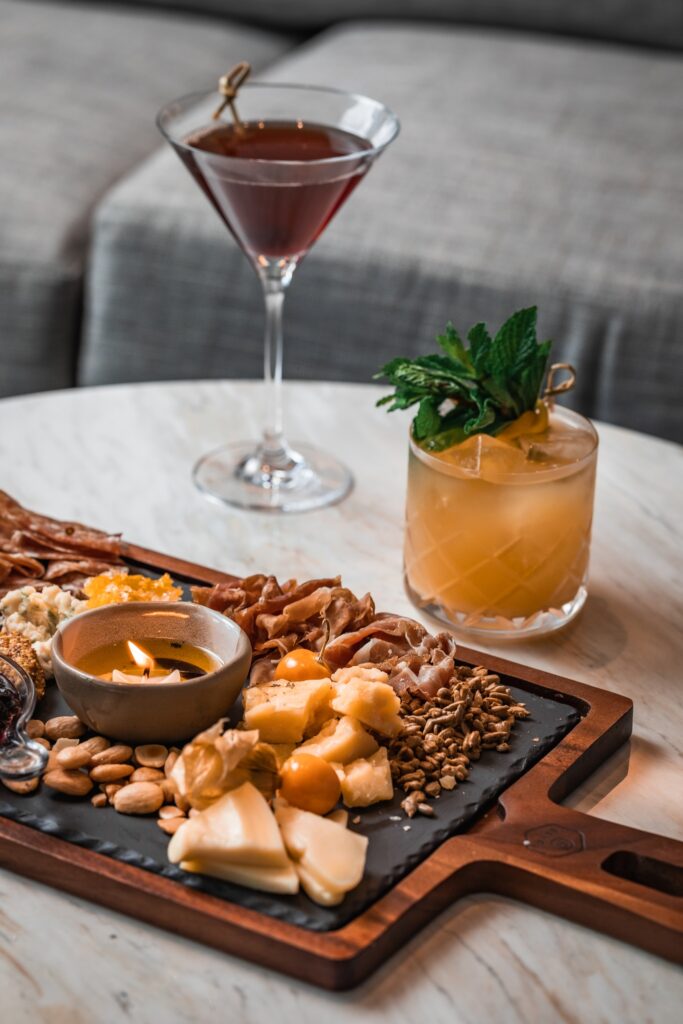 The charcuterie board at Margaret's is a must-try with a bacon fat candle setting the ambiance. (Courtesy)