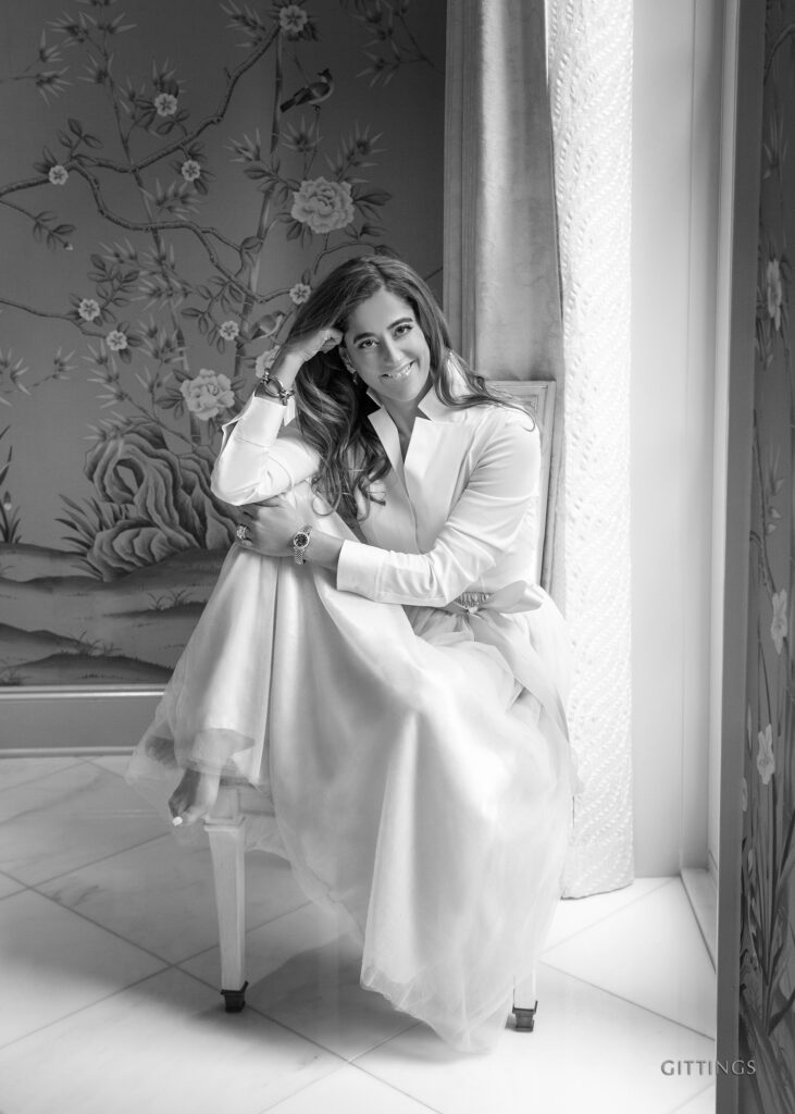 Second time Best Dressed honoree Kristina Somerville is photographed at home by Gittings.