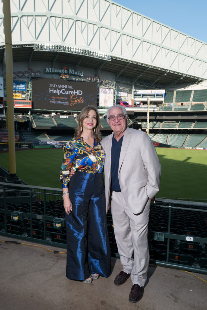 Adrienne & Keith Shaftel at the HelpCureHD gala held in Union Station at Minute Maid Park. (Photo by Daniel Ortiz)