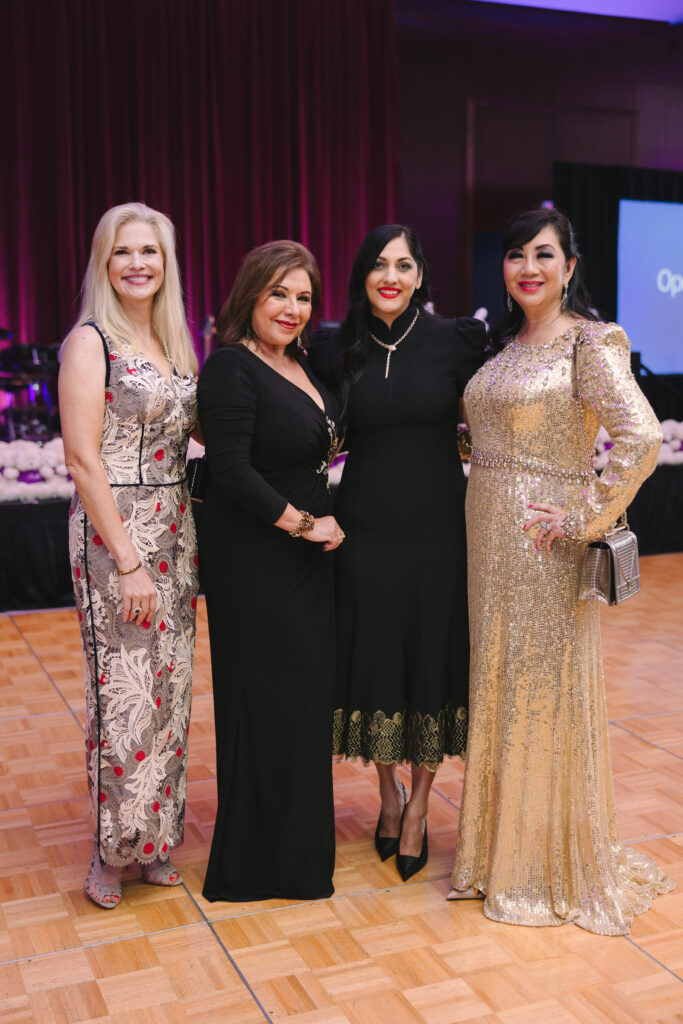 Amy Pierce, Debbie Festari, Sippi Khurana, Dr. Alice Mao at the Operation Smile Gala. (Photo by Johnny Than)