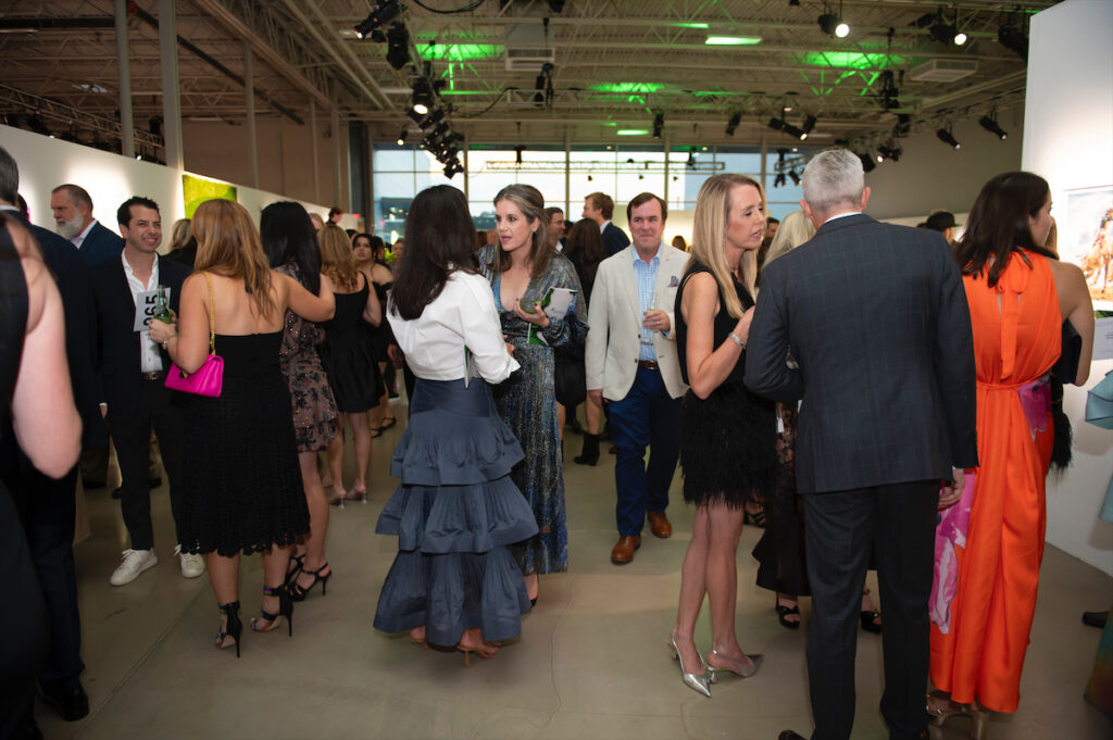 Guests at DCAC's 2023 Art for Advocacy cocktail hour.  (Photo by Tamytha Cameron)