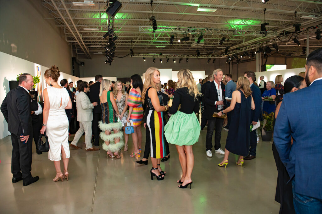 Art for Advocacy guests during cocktail reception (Photo by Tamytha Cameron)