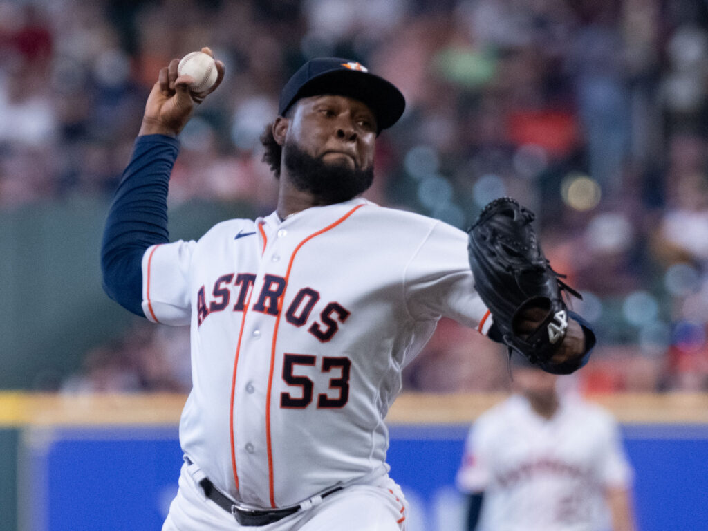 All-importnat Astros third starter Cristian Javier looms as the key to October in many ways.  (Photo by F. Carter Smith)
