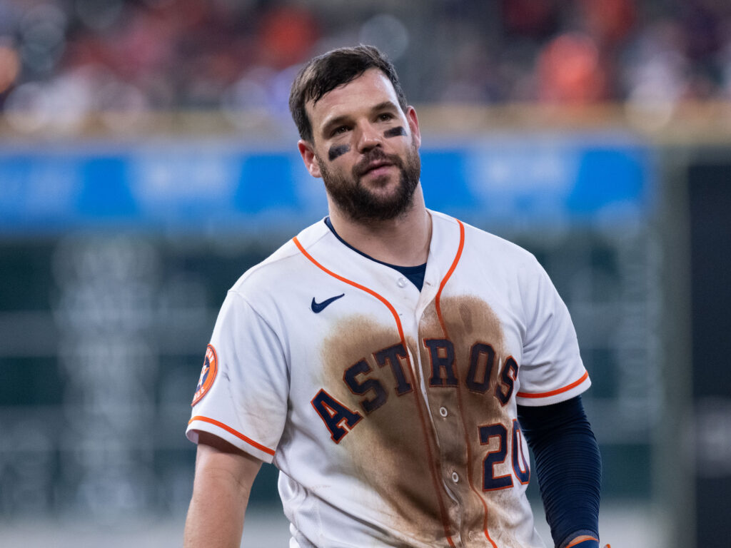 Astros outfielder Chas McCormick isn't afraid of a little dirt or putting in the work.  (Photo by F. Carter Smith)