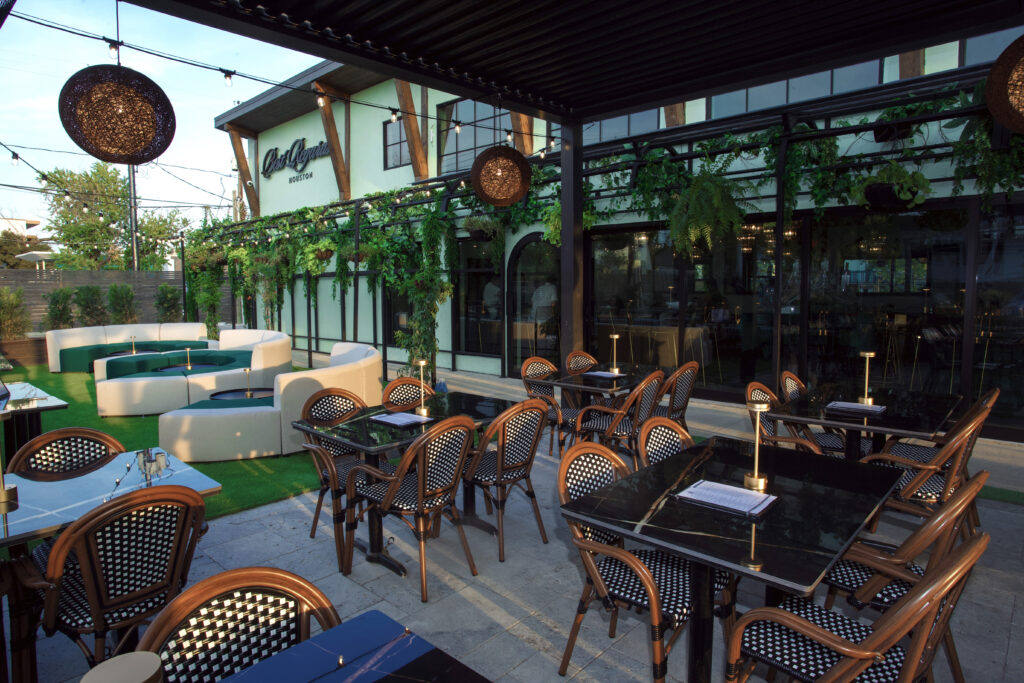 Outside on the patio of Best Regards, the Heights newest cocktail bar. (Photo by Becca Wright)