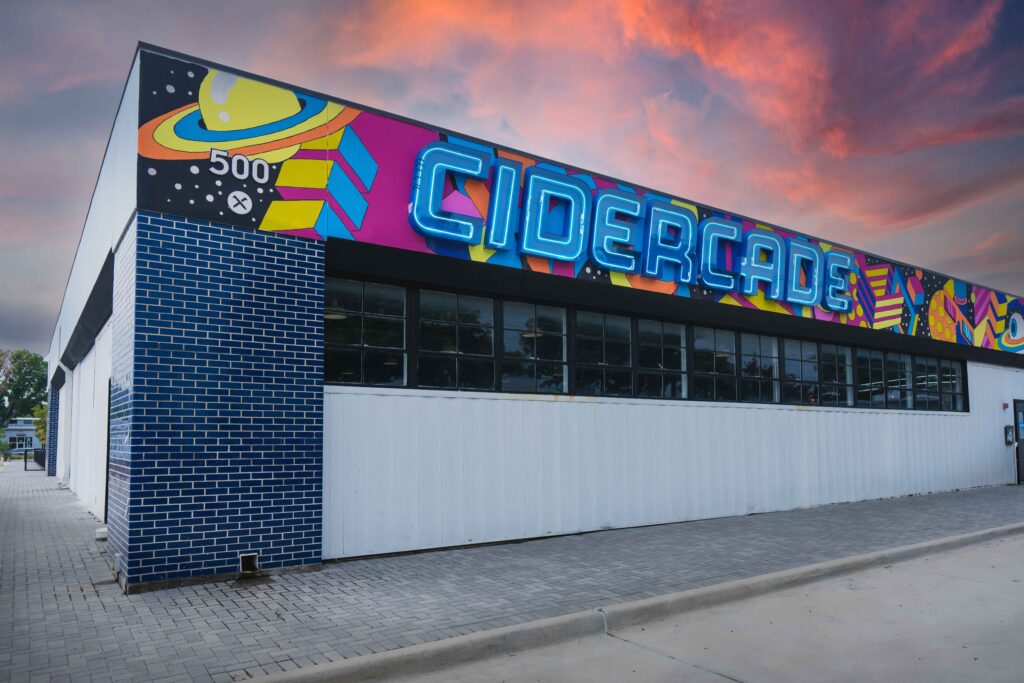 Cidercade Arlington joins Bishop Cider’s entertaiment offferings. It opens Thursday, September 28.