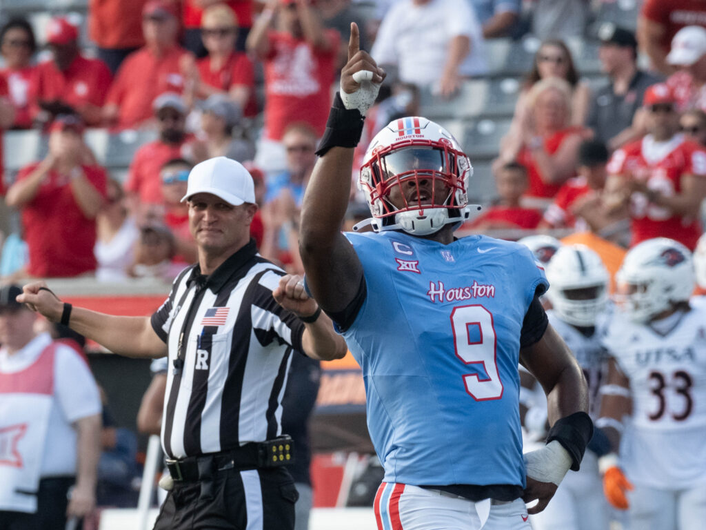 University of Houston defensive end Nelson Ceaser is a force. (Photo by F. Carter Smith)