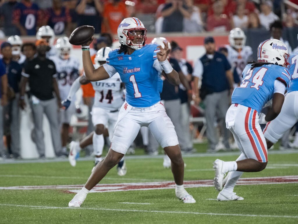 University of Houston quarterback Donovan Smith always seems to maintain his poise. (Photo by F. Carter Smith)