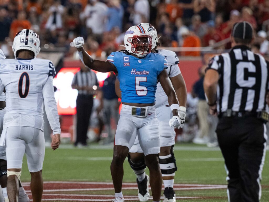 University of Houston linebacker Hasaan Hypolite is making the most of a position change. (Photo by F. Carter Smith)