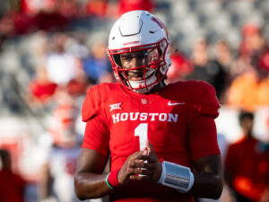 University of Houston Cougars running back Parker Jenkins rushed for three touchdowns in a 38-7 victory over Sam Houston State University at TDECU Stadium