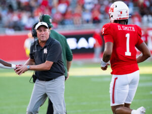 University of Houston Cougars running back Parker Jenkins rushed for three touchdowns in a 38-7 victory over Sam Houston State University at TDECU Stadium