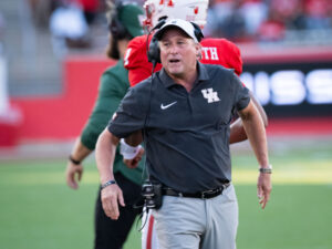 University of Houston Cougars running back Parker Jenkins rushed for three touchdowns in a 38-7 victory over Sam Houston State University at TDECU Stadium