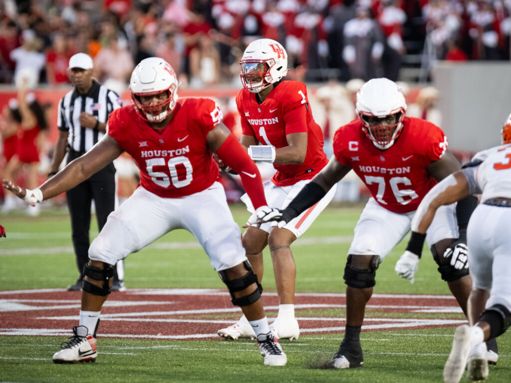 University of Houston quarterback Donovan Smith can thrive when well protected. (Photo by F. Carter Smith)