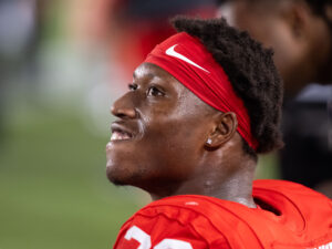 University of Houston Cougars running back Parker Jenkins rushed for three touchdowns in a 38-7 victory over Sam Houston State University at TDECU Stadium