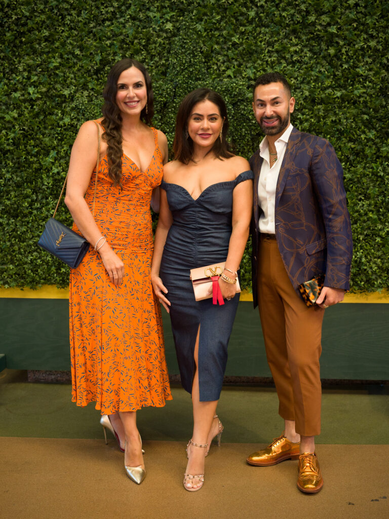 Cristina Marchesano, Elia Gabbanelli, Tootsies Fady Armanious at the Astros' 'Champions for Healthy Families' luncheon at Union Station. (Photo by Daniel Ortiz)