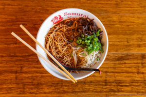 Ramen noodles at Samurai Noodle