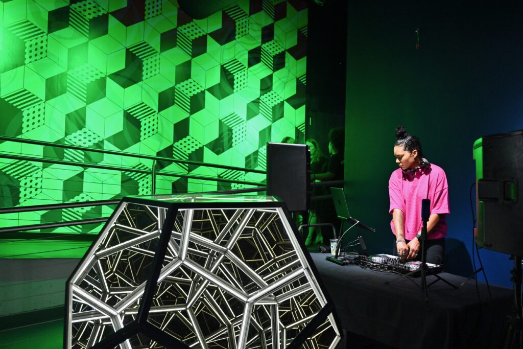 Music and mind-blowing illusions welcomed guests at the Museum of Illusion preview party. (Photo by Alex Montoya)