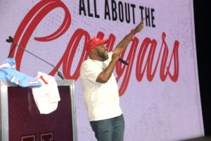 Bun B and Paul Wall came out to perform at the UH Hall of Honor night. (Photo by Eddy Matchette/Courtesy UH Athletics)